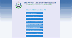 Desktop Screenshot of pis.pub.ac.bd